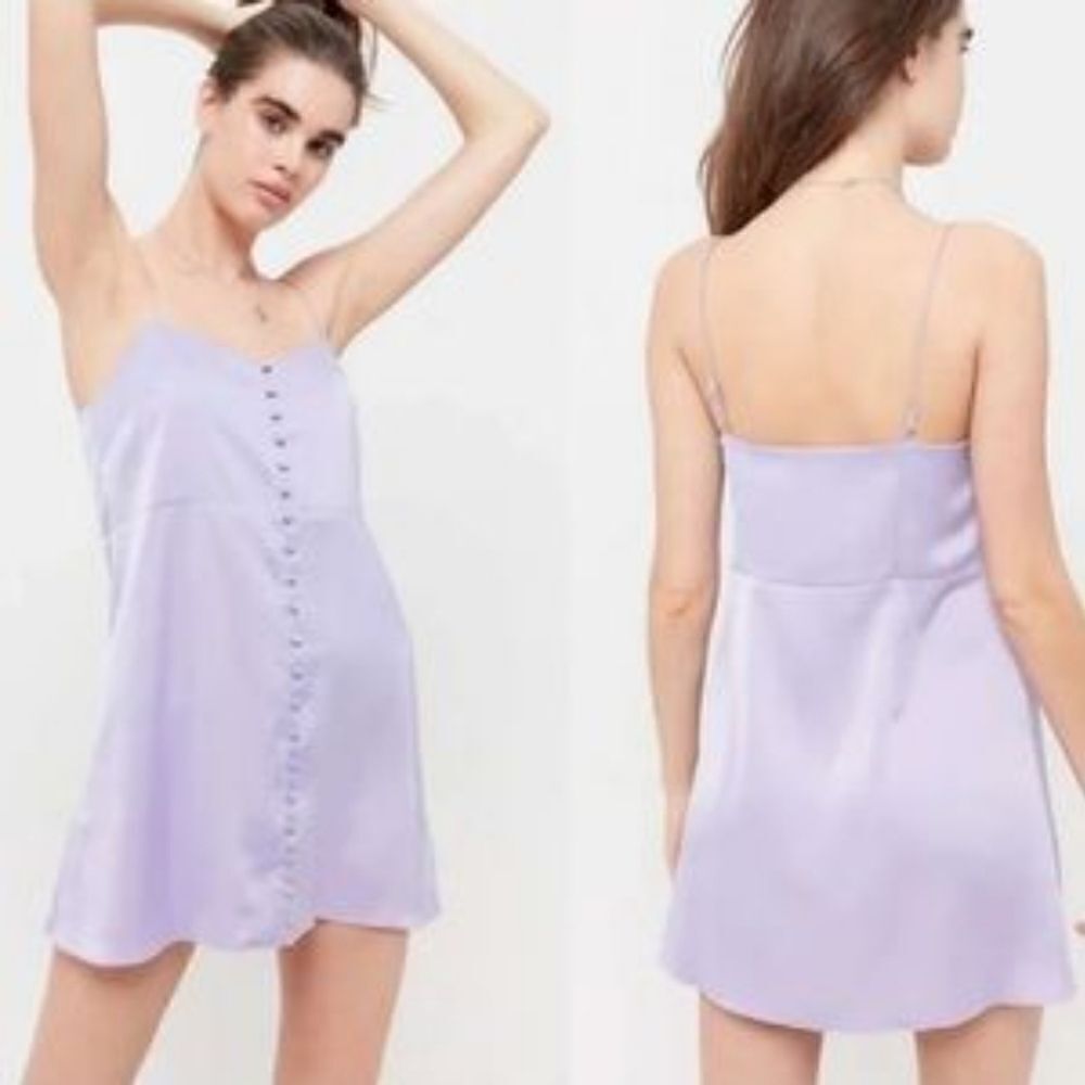 Urban Outfitters Large Lilac purple padova Slip mini dress